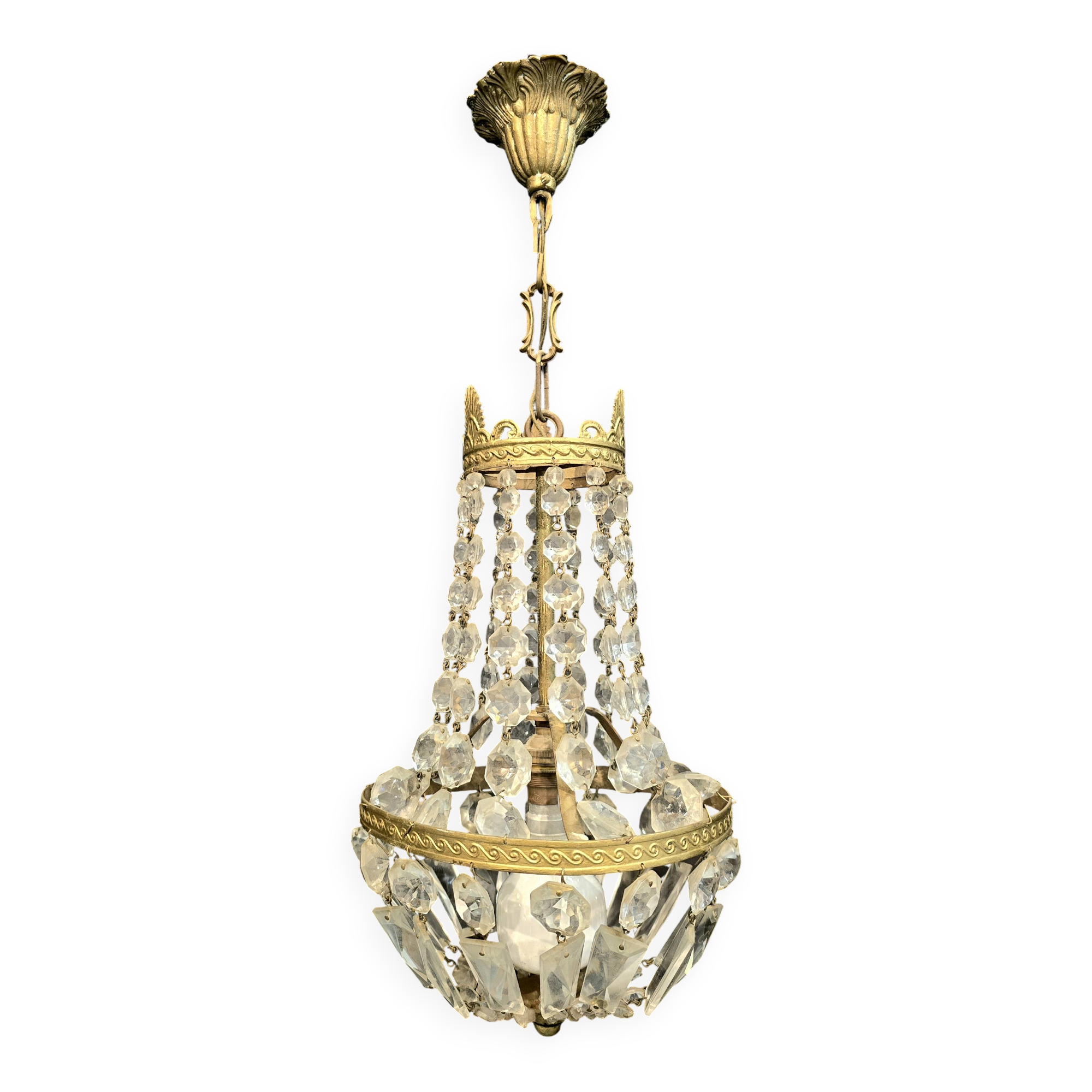 Small 20th century hot air balloon chandelier