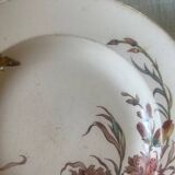 Assiette creuse Gien polychrome modèle œillets
