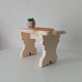 Antique carved solid wood stool