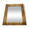 1940s Italian Mirror in Golden Wood Frame