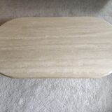 Travertine coffee table
