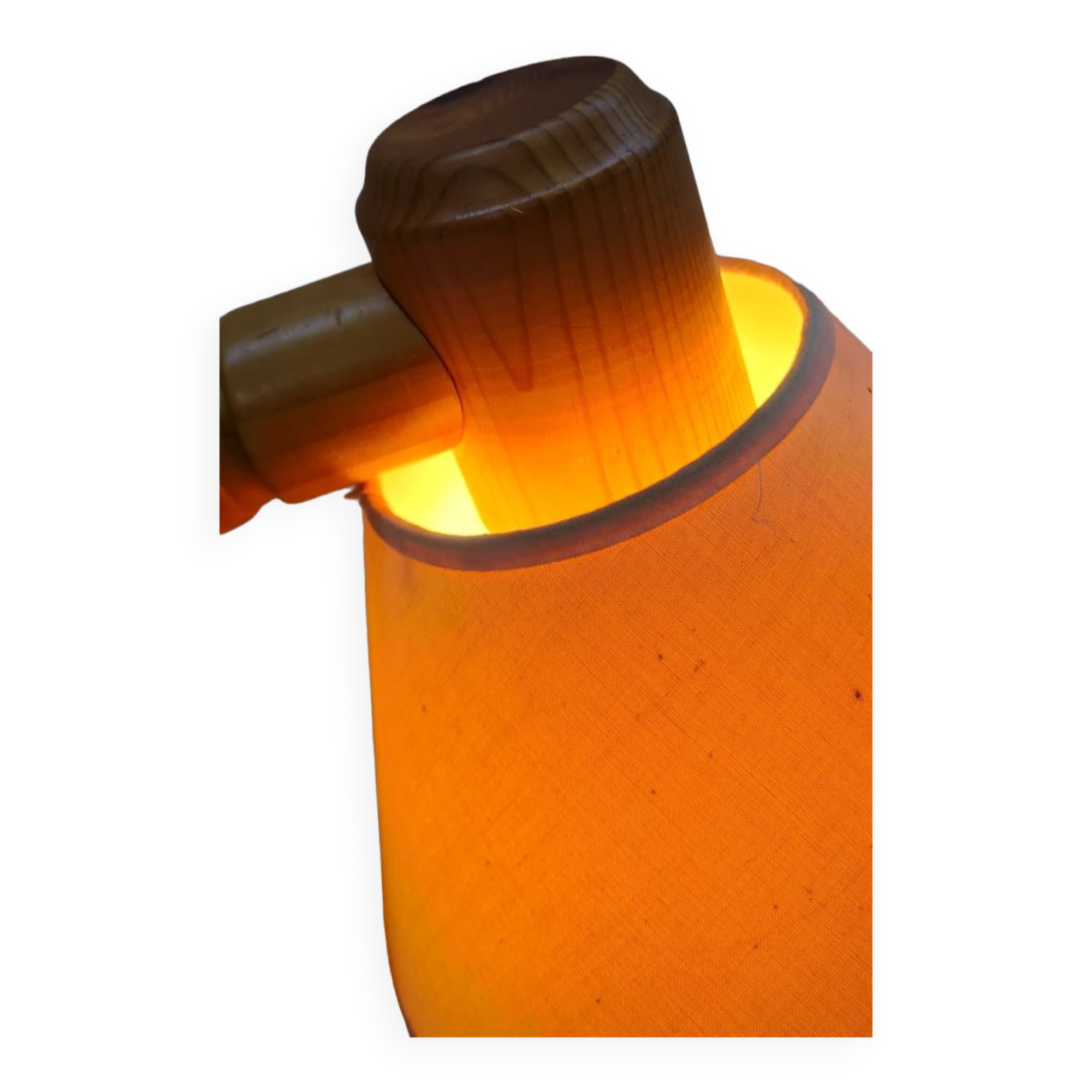 Scandinavian articulated pine lamp