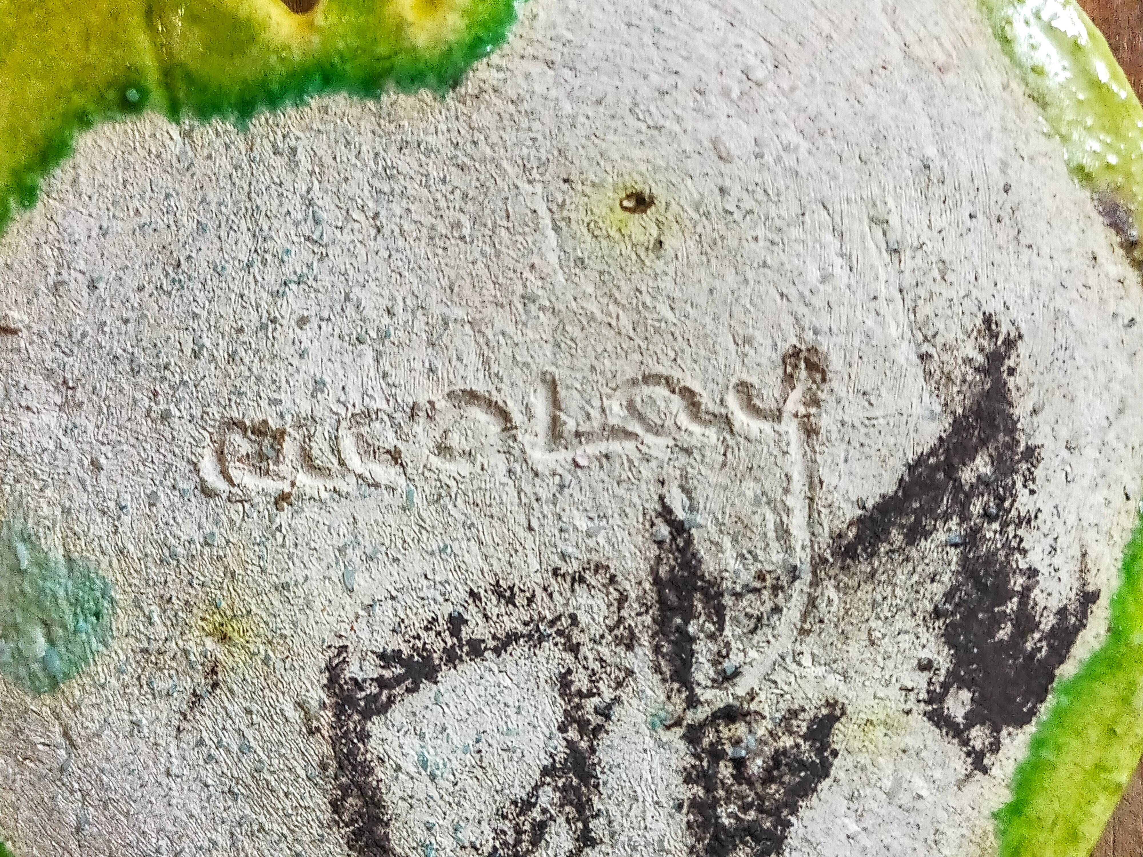 Four ceramic leaf cups from Les potiers d’Accolay