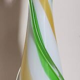 Vintage two-tone glass vase 39 cm