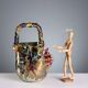 Antique ceramic vase by Giuseppe Mazzotti, Albisola, Italy, 1930s-1940s.