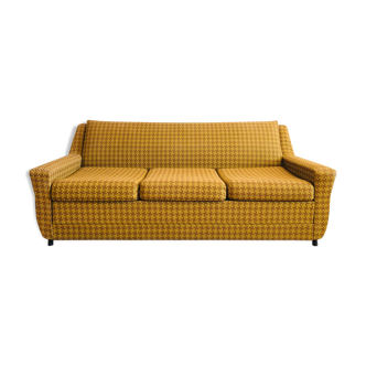 Vintage convertible sofa in fabric 1970
