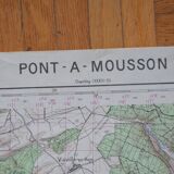 Vintage map of Pont-à-Mousson