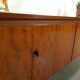 Long dark walnut veneer sideboard, vintage TV cabinet