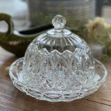 Crystal dish and bell