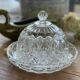 Plat et cloche en cristal