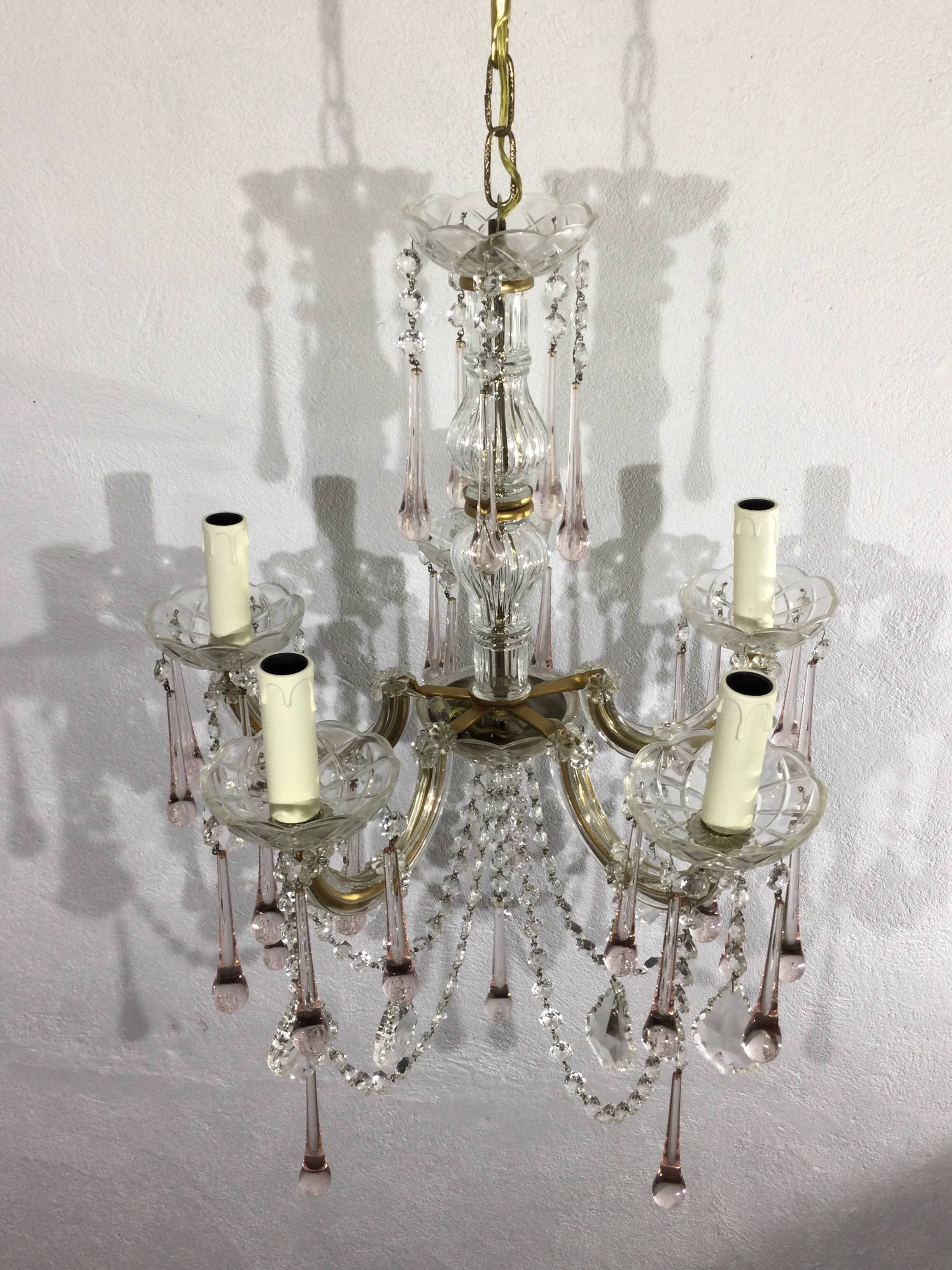Marie thérèse crystal chandelier 5 lights