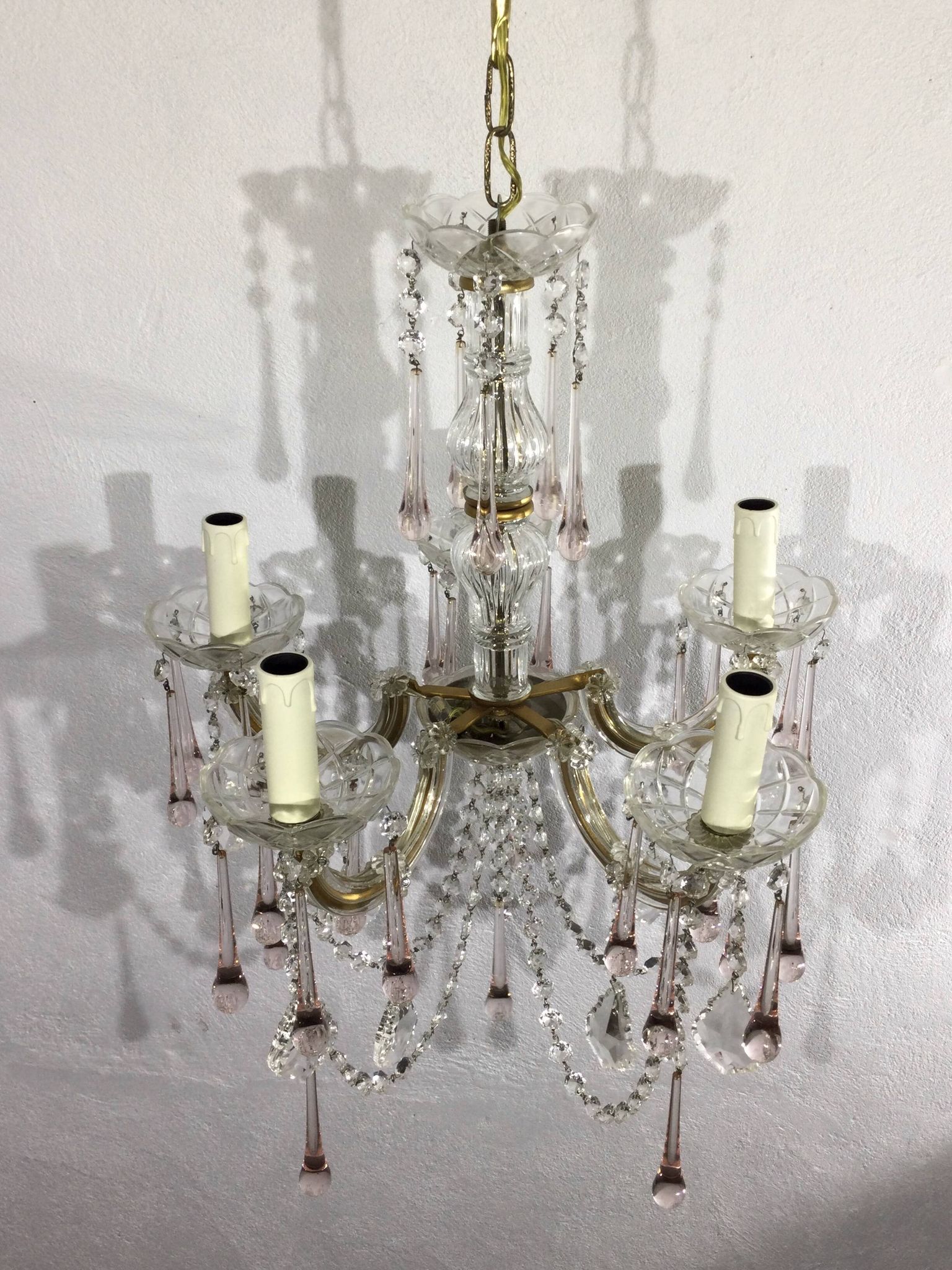 Lustre marie thérèse cristal 5 lumières
