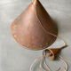 Brutalist pendant lamp, hand-hammered copper, E.S Horn Aalestrup, Denmark 1950-60