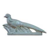 Art Deco pheasant in glazed earthenware by Louis Fontinelle - 1930s
