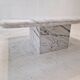 Italian Carrara Marble Coffee Table, 1980s