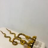 Pair of gilded bronze wall lamps