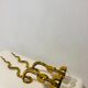 Pair of gilded bronze wall lamps