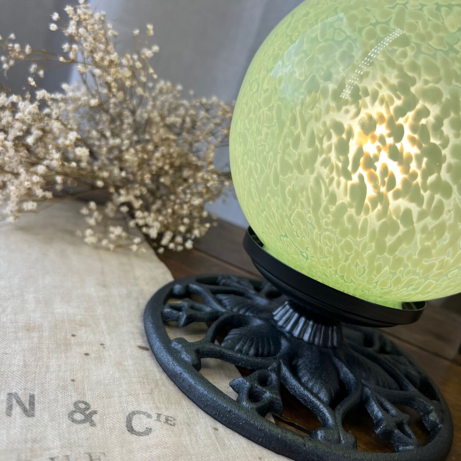 Table lamp "The Green Moon"