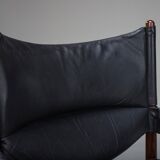 Mid-century modern Danish armchairs and coffee table by Kristian Vedel for Sören Willadsen, 1960s, set of 3