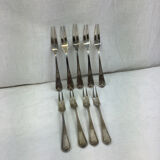 9 silver snail forks
