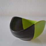 Vintage two-tone ceramic cup 50's