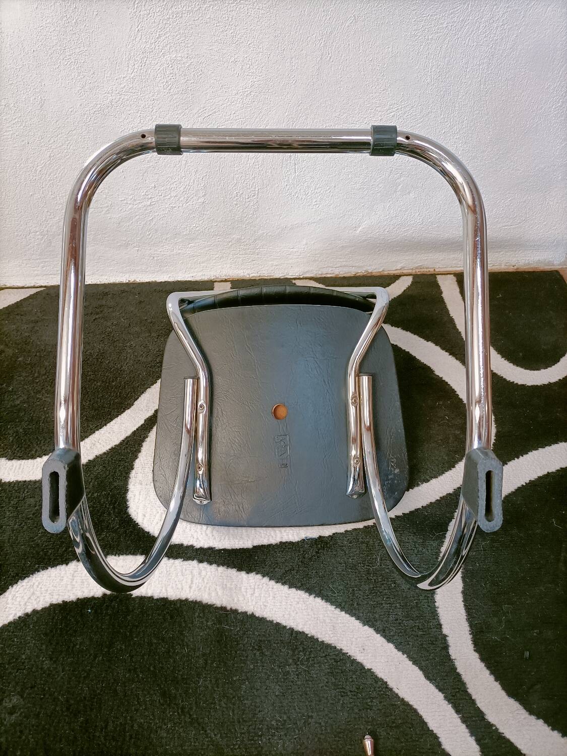 Seventies leatherette cantilever chair