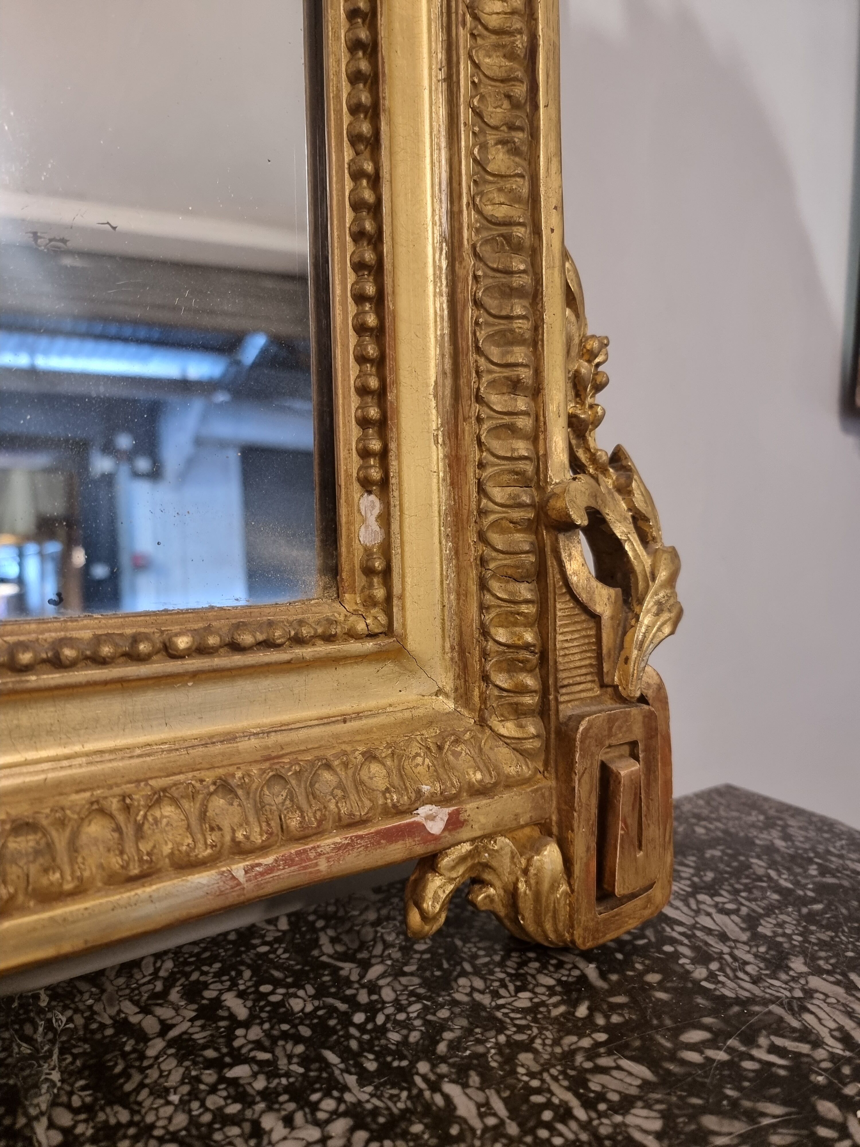 Mirror of Louis XVI period, end 18th