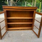 19th century Louis Philippe solid wood display case