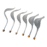 Murano glass leaves