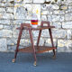 Vintage wooden serving trolley