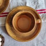Set of 2 Faïence de Quimper chocolate cups