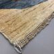 Afghan Chobi Art Deco Rug 190x130 cm Blue, Beige, Gold, Medium