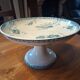Floral patterned earthenware compote from Royat by Sarreguemines.