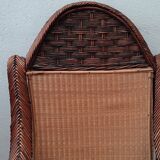 Old rattan armchair circa 1900-1930