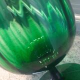 Vintage empoli crystal cup vase