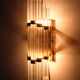 Crystal glass venini wall lamp, 1970s