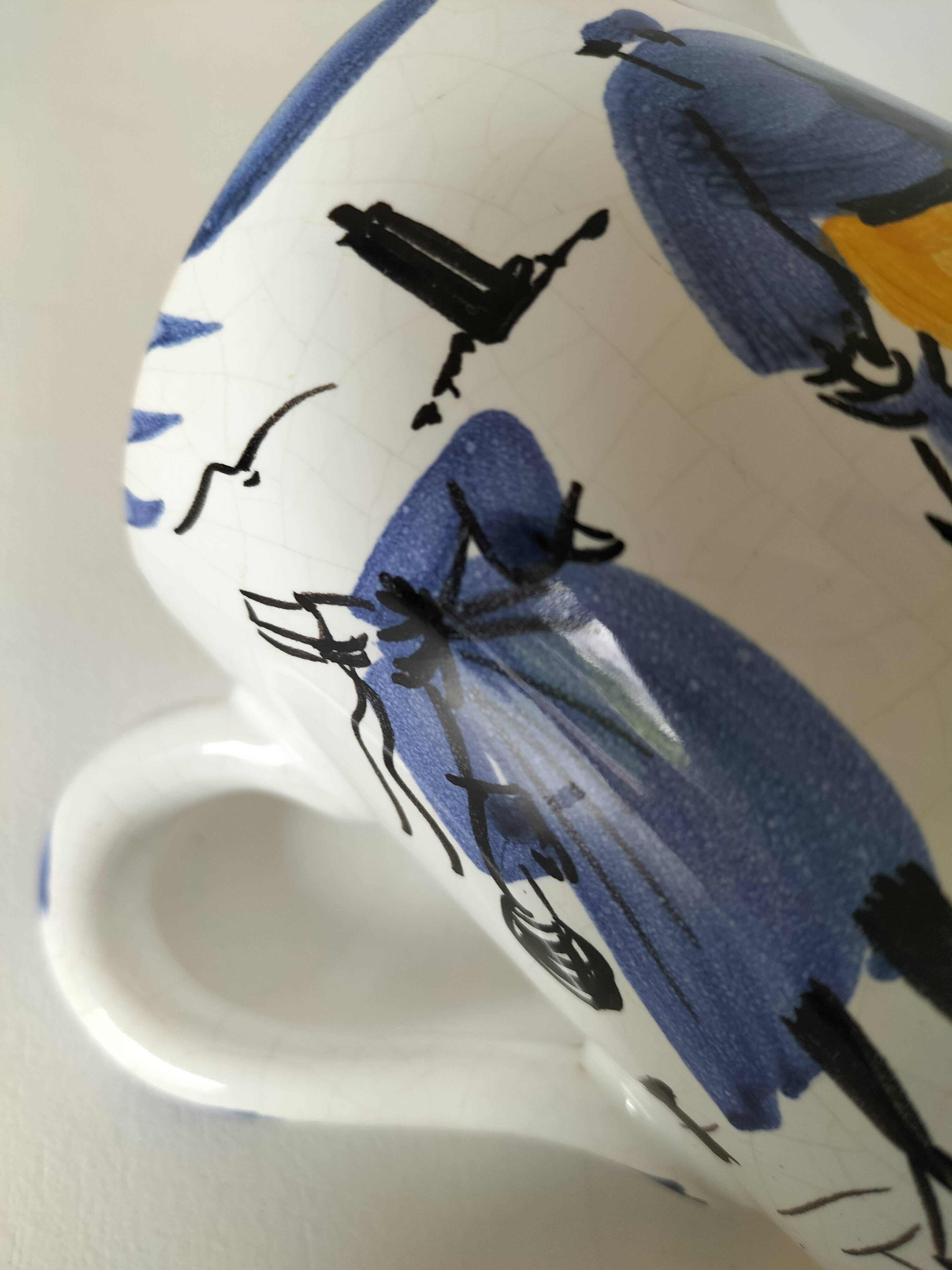 Breton milk jug - original signed painting