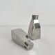 Vintage chrome metal salt and pepper shakers