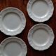 6 flat plates Digoin Sarreguemines ivory model (ø 24,5cm)