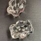 Daum France, Pair of Crystal Salt Cellars