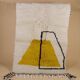 Beni Ouarain wool rug Contemporary graphic design size 250cmx150c