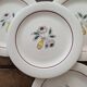 Vintage dessert plates – floral bouquet – French earthenware