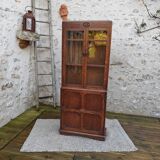 Oak display cabinet bookcase