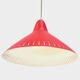 Vintage mid century hanging pendant lamp by H. Busquet for Hala, 1950s