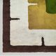 1970s gorgeous geometric space age rug in wool. Made in Italy