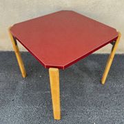 Bruno Rey table in red formica for Dietiker, 1970s