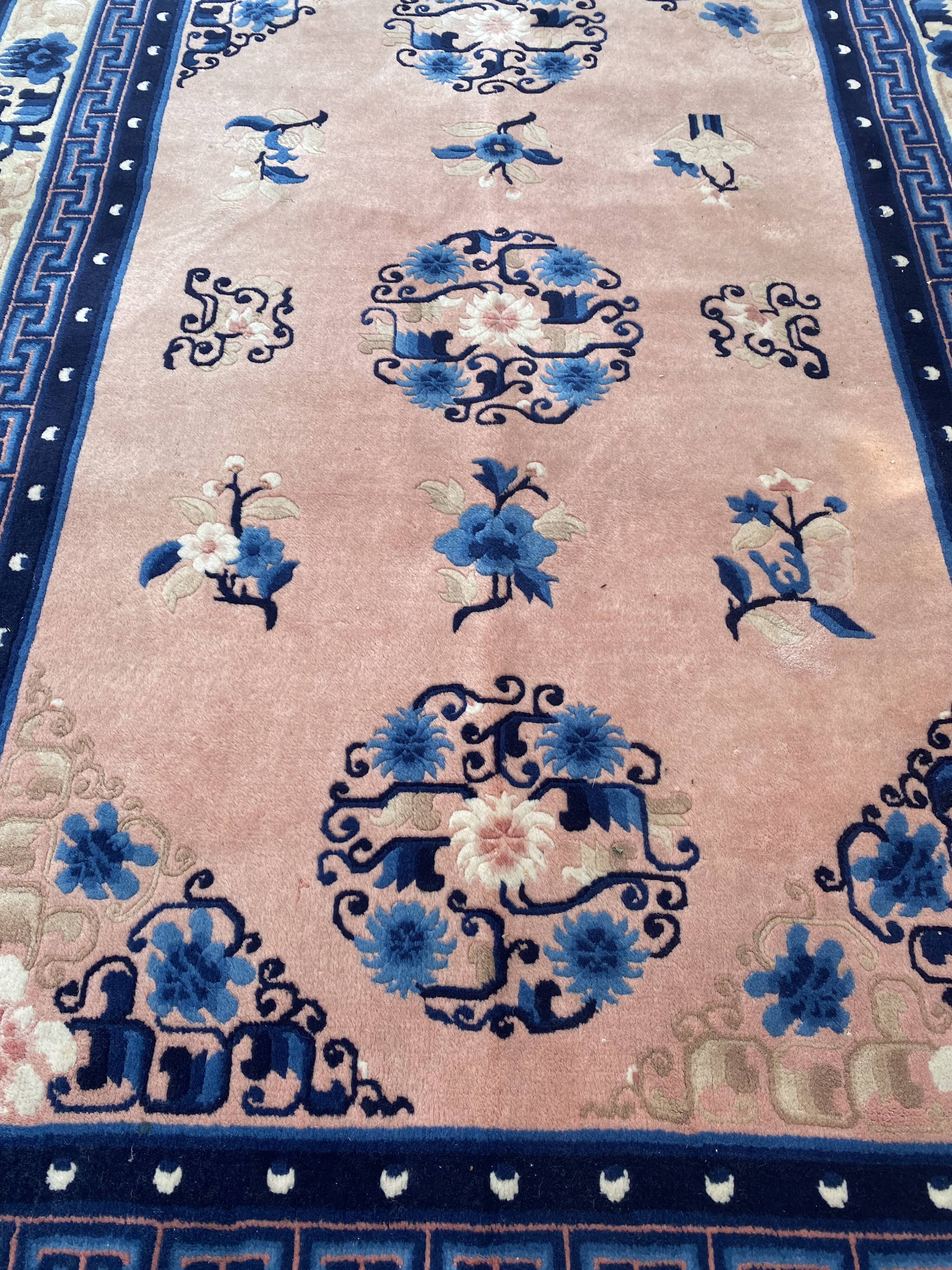 Handmade chinese vintage carpet 123x186 cm