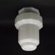 French Art Deco Skyscraper Ceiling Light White Opaque Glass - Limoges Mount