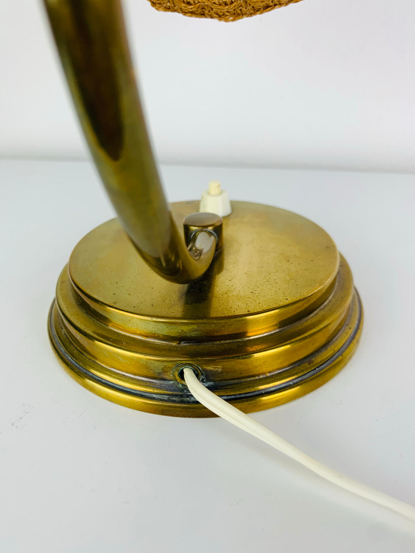 Lampe laiton art déco, années 40 