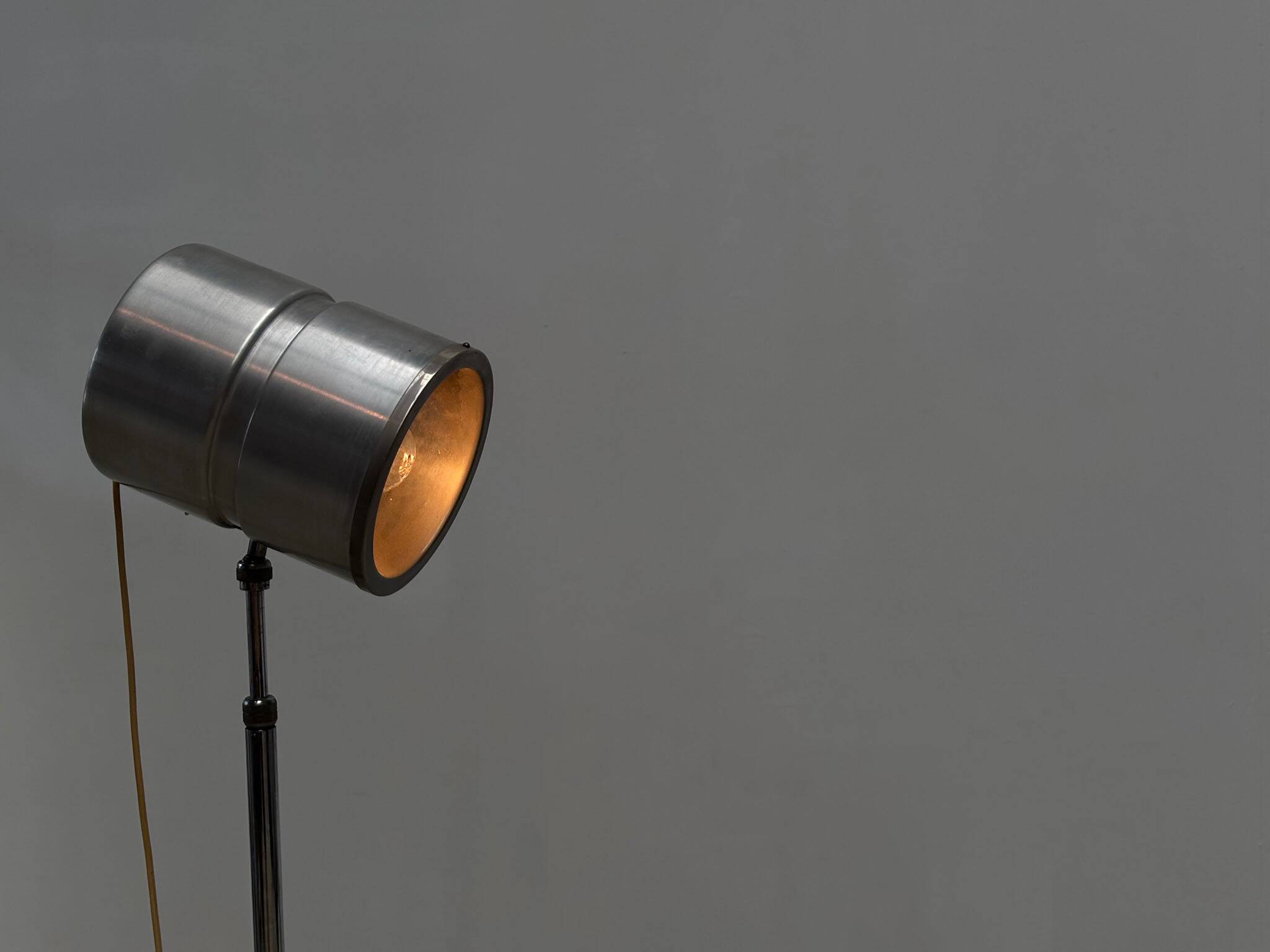 Chrome French floor lamp